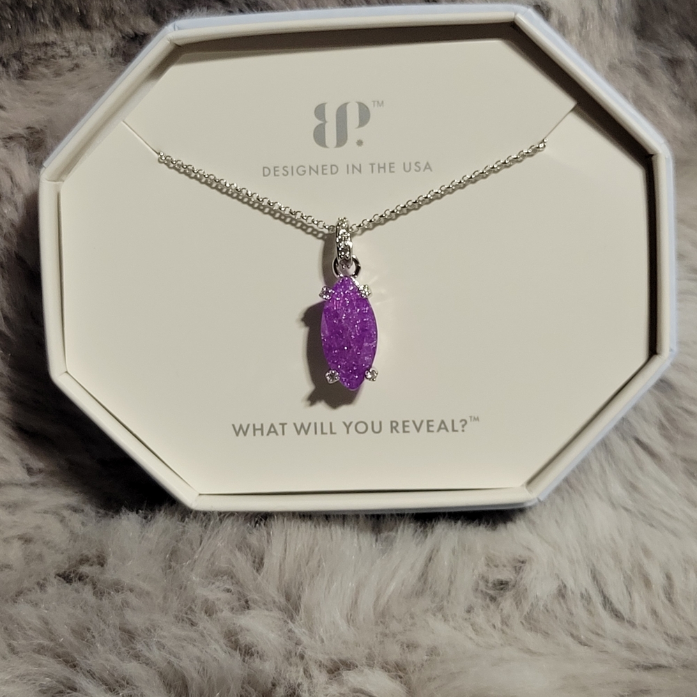 Stunning Purple Pendant Necklace by BP